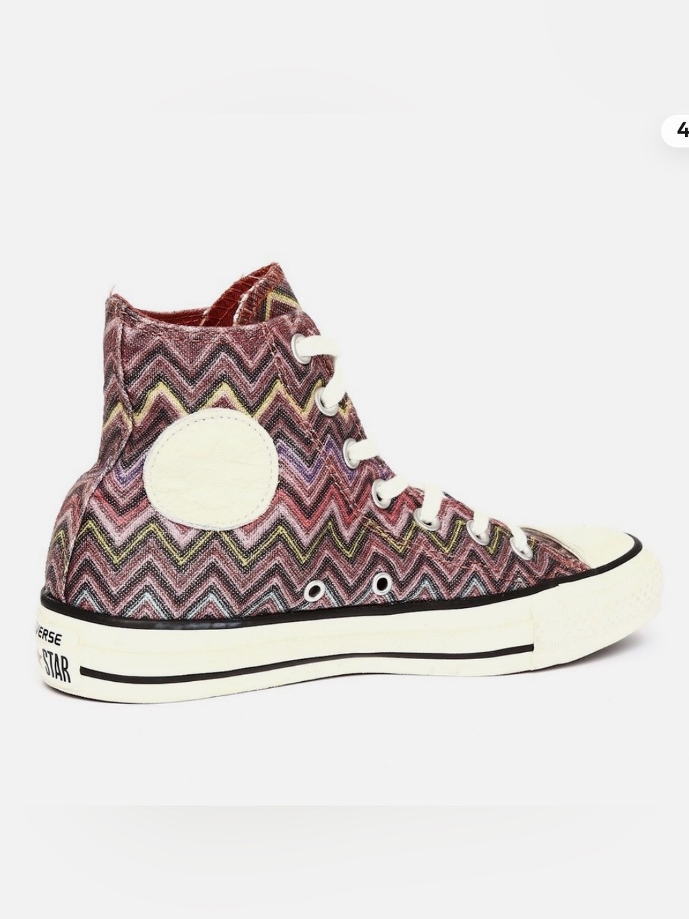 Converse Chuck Taylor All Star High Top Sneakers |Size 9 | Boho Zigzag Print